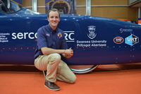 Ben Evans and Bloodhound car 